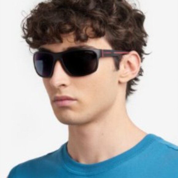 CARRERA 4018/S 0D51 Z0 Rectangle Sunglasses - Black/Blue Mirror - Picture 3 of 10